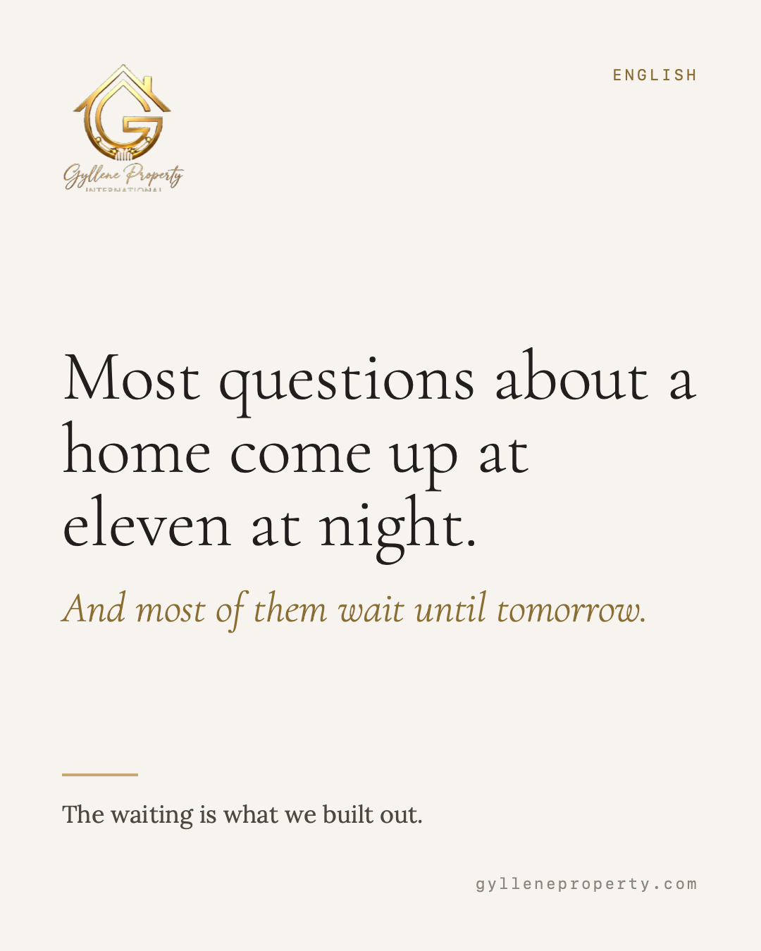 Most questions about a home come up at eleven at night. And most of them wait until tomorrow. That's the part of buying a home nobody talks about. You're lying awake wondering what the monthly costs actually are, whether the roof is a problem, what the neighbours are like. When we don't know something, we say so and put you through to a person. That's rarer than it sounds. Working across Skåne — Höllviken, Vellinge, Falsterbo and Malmö.